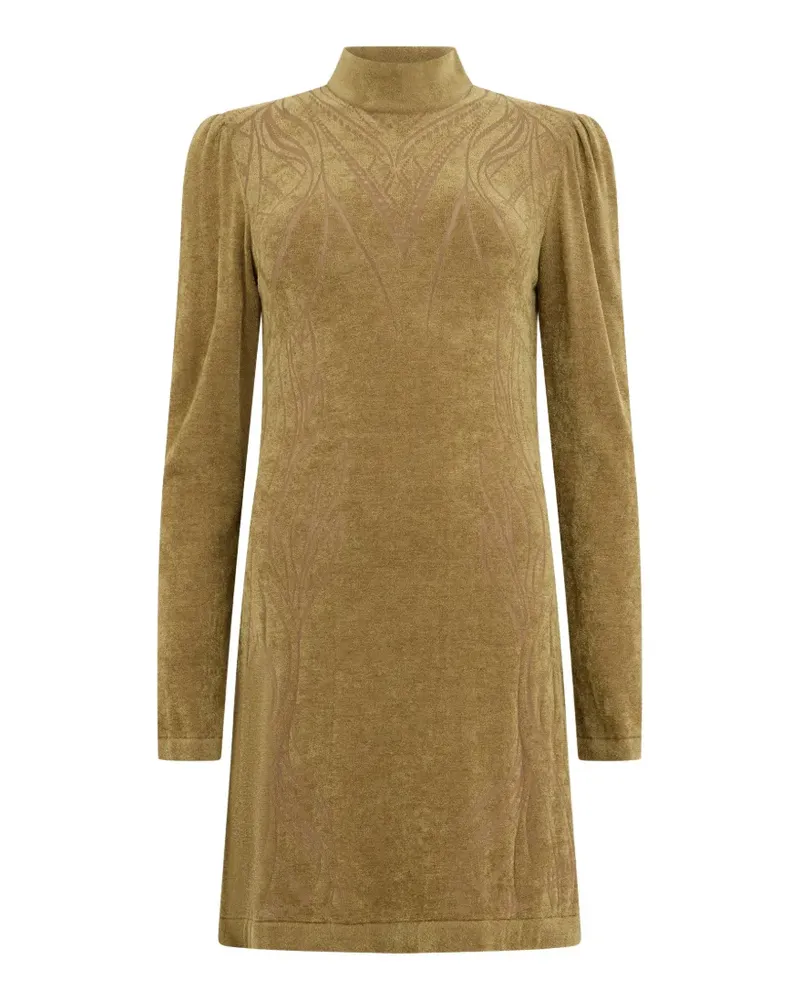 Alberta Ferretti Gestricktes Jacquard-Kleid - Nude Nude