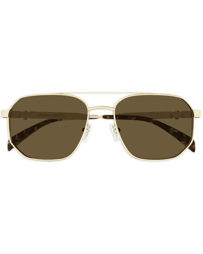 Alexander McQueen AM0458S Sonnenbrille - Gold Gold