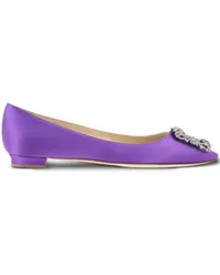 Manolo Blahnik Hangisi Ballerinas Violett