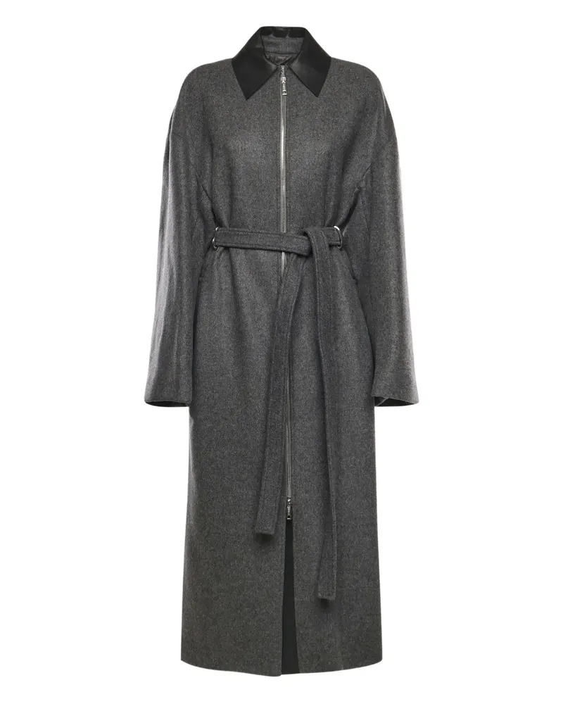 SPORTMAX Mantel mit Gürtel - Grau Grau