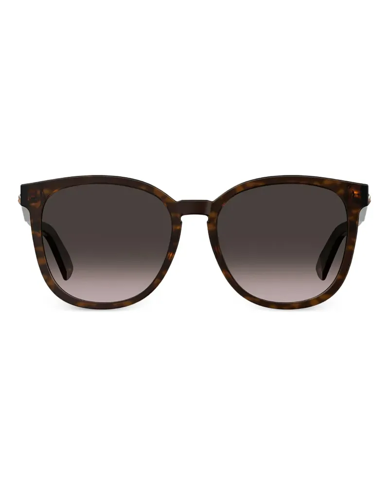Moschino Sonnenbrille mit eckigem Gestell - Braun Braun