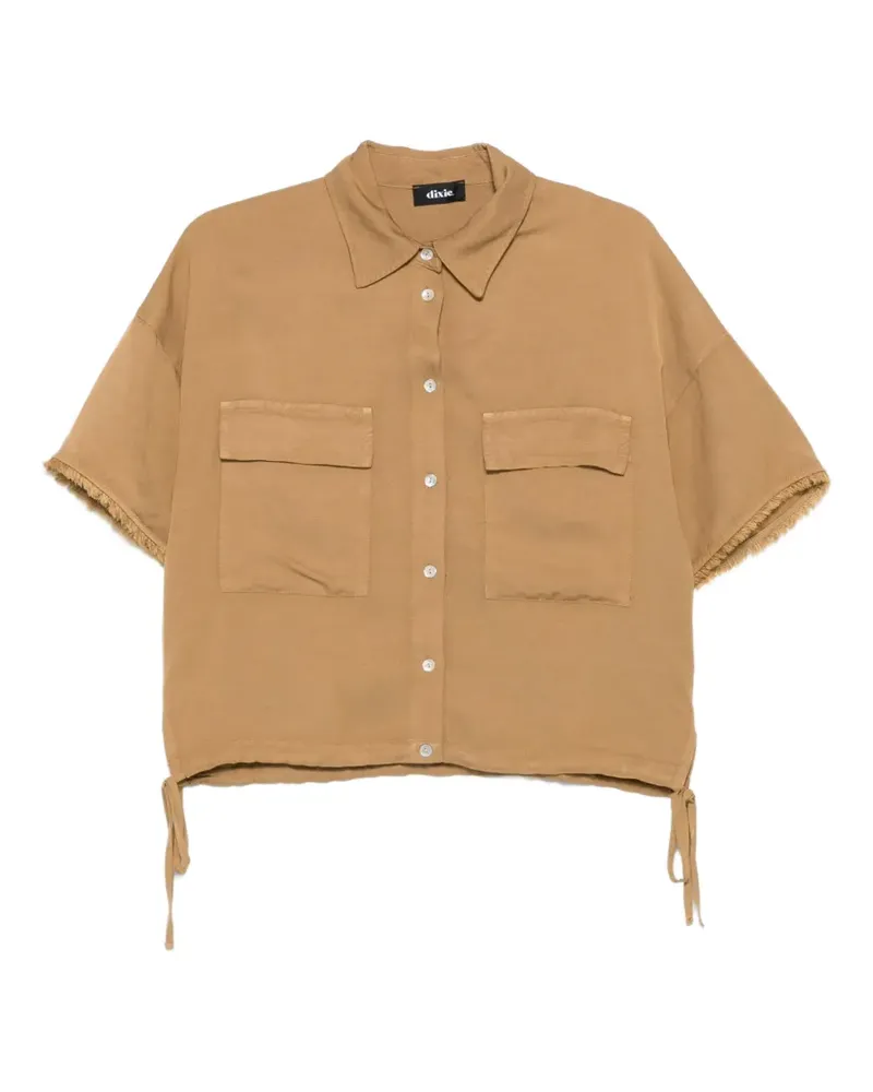 Dixie patch-pocket fringed shirt - Braun Braun