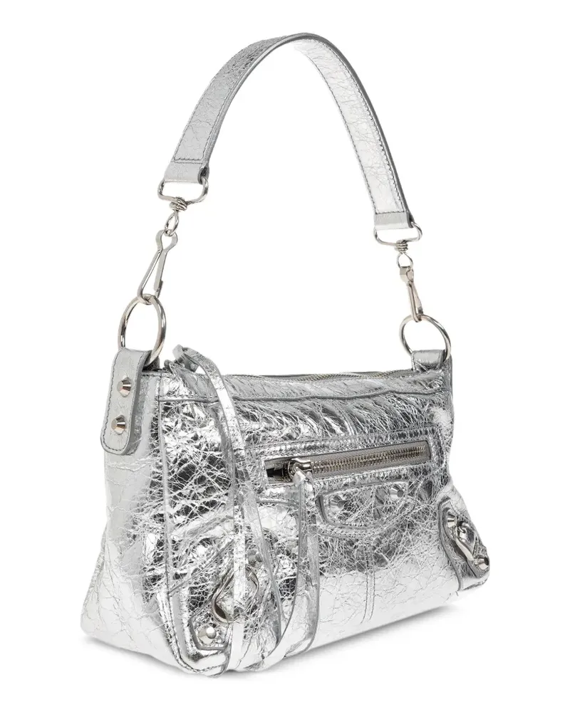 Balenciaga mini Le City Moto tote bag - Silber Silber