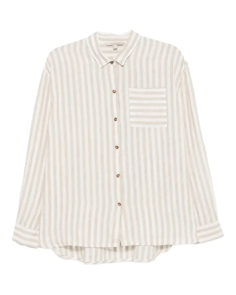 Barbour Annie striped chest-pocket shirt - Braun Braun