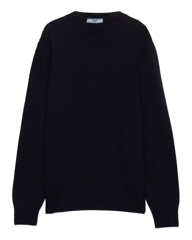 Prada Gerippter Pullover - Blau Blau
