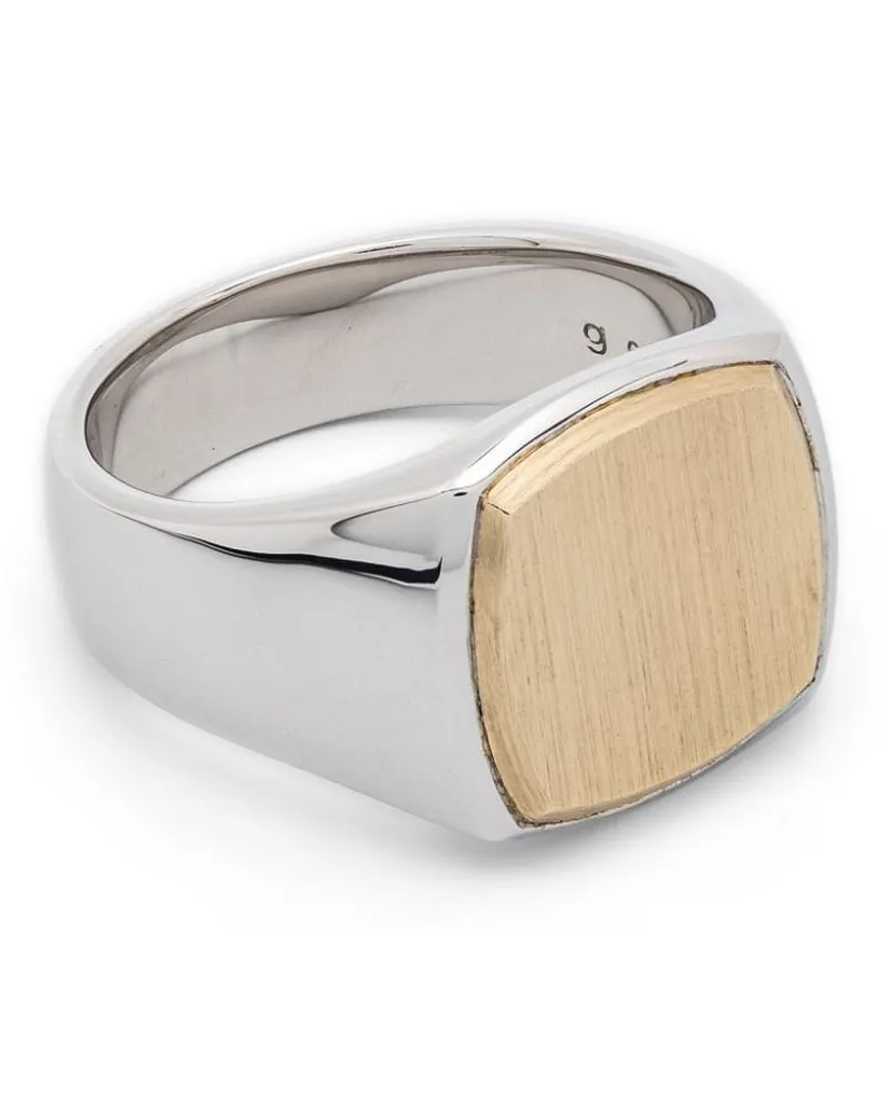 Tom Wood 9kt yellow gold Cushion ring - Silber Silber