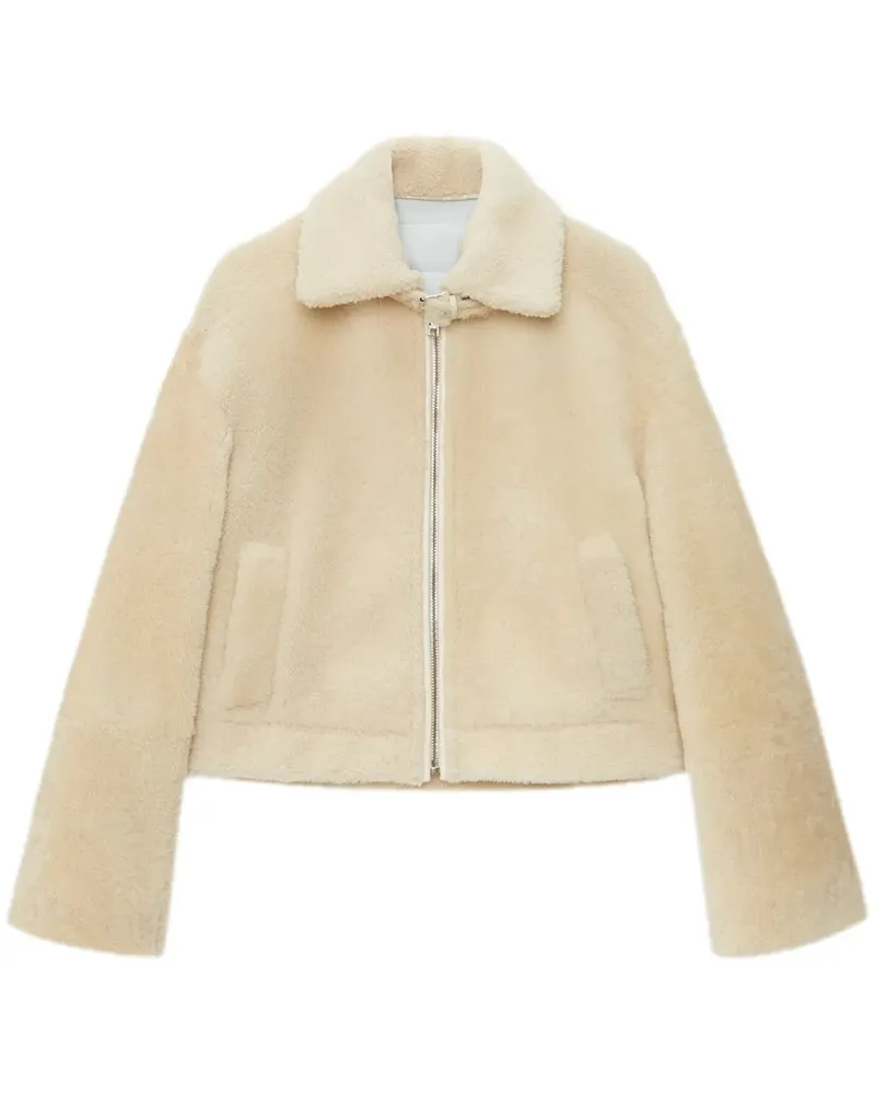 MSGM Jacke aus Shearling - Nude Nude