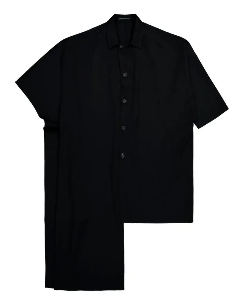 Yohji Yamamoto Asymmetrische Jacke - Schwarz Schwarz