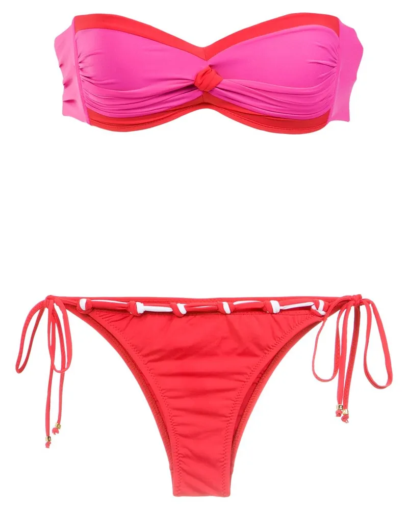 Amir Slama Schulterfreier Bikini - Rot Rot