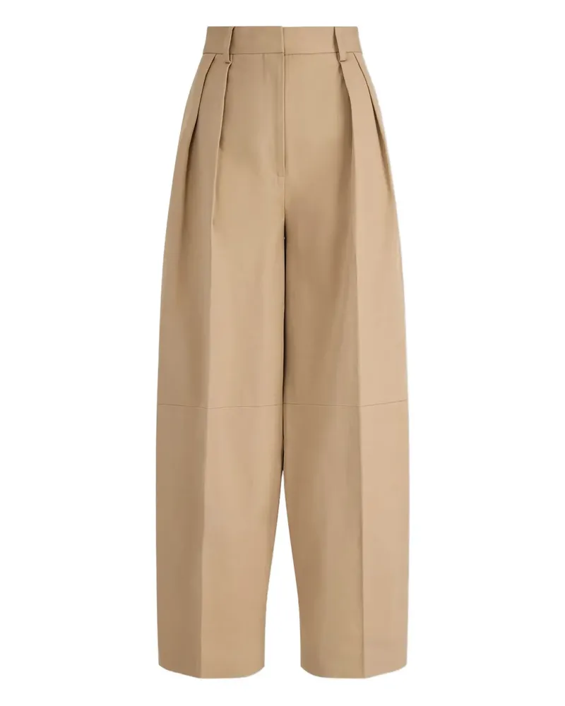 Altuzarra Hose aus Gabardine mit Falten - Nude Nude