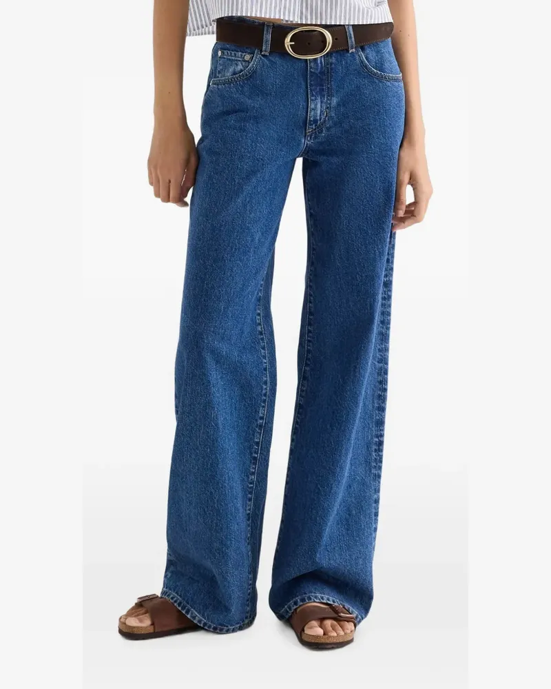 TWP Jeans mit Gürtelschlaufen - Blau Blau