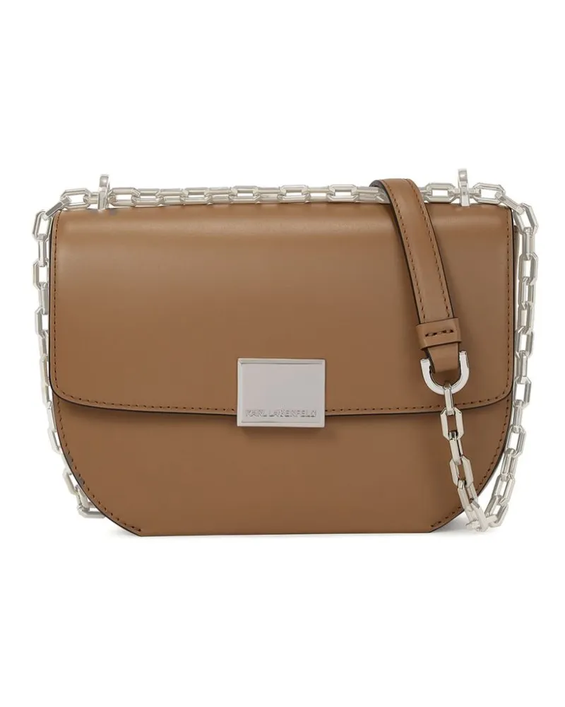 Karl Lagerfeld K/Forever Umhängetasche aus Leder - Nude Nude
