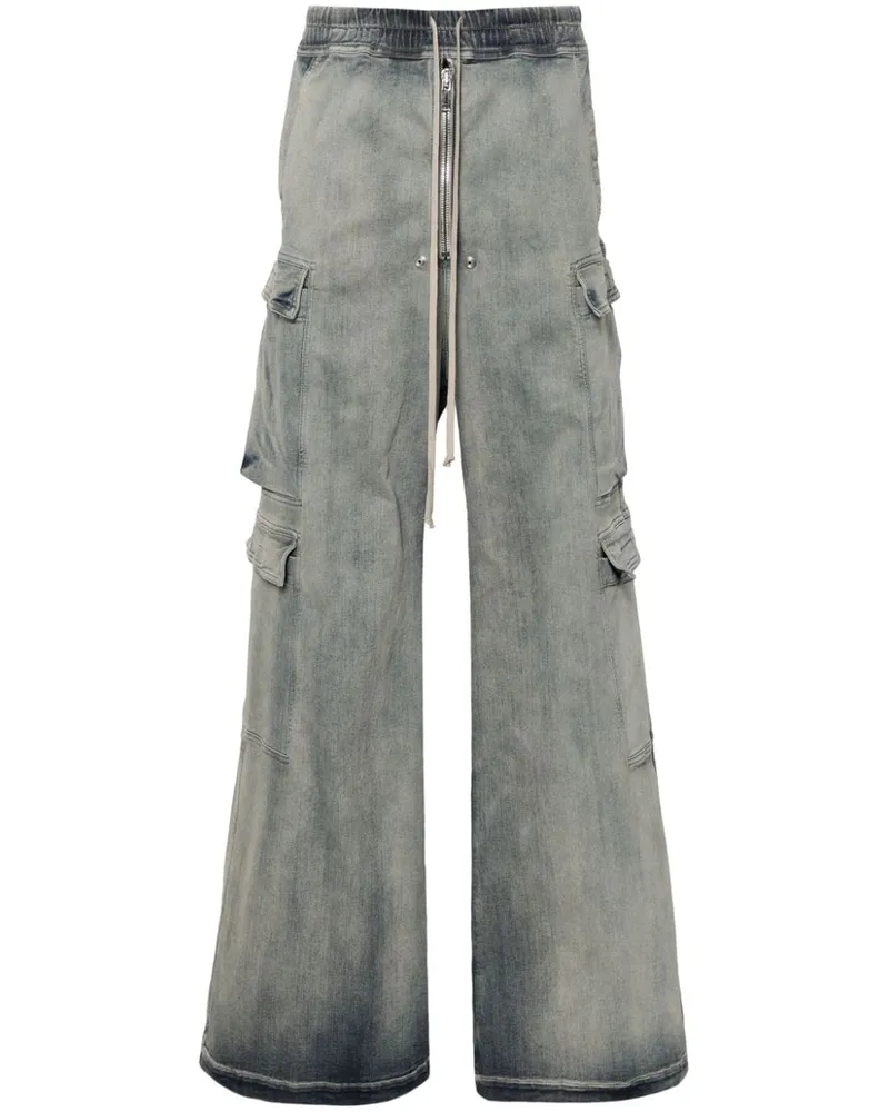 DRKSHDW by Rick Owens Double Cargo Jumbo Hose - Blau Blau