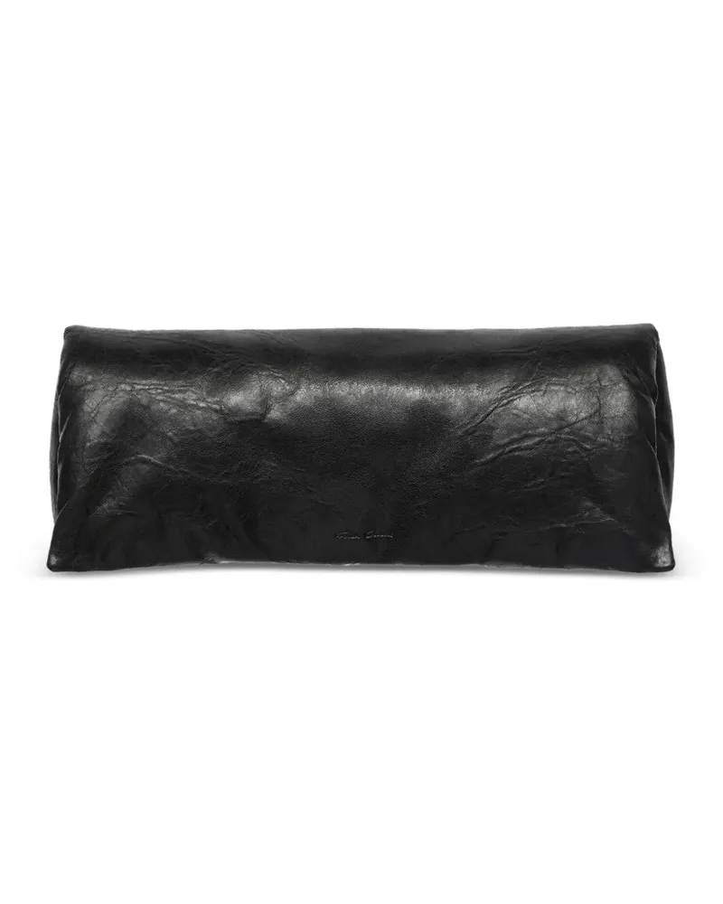 Rick Owens Wattierte Clutch mit Logo-Prägung - Schwarz Schwarz