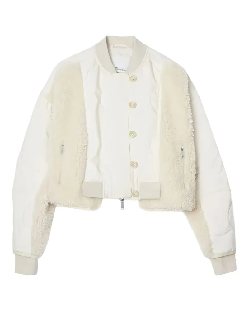 3.1 phillip lim Jacke mit gesteppten Teddy-Einsätzen - Nude Nude
