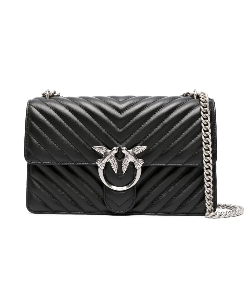 Pinko Gesteppte Love Schultertasche - Schwarz Schwarz