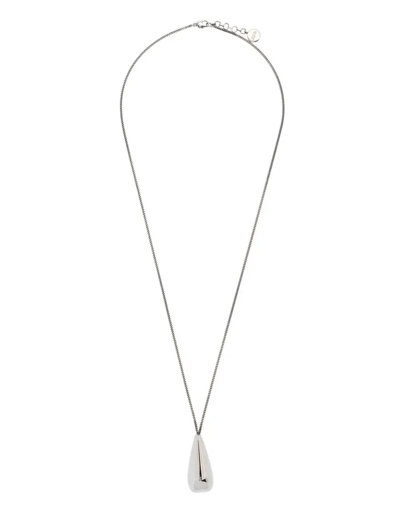 Alexander McQueen Claw Halskette mit Logo-Anhänger - Silber Silber