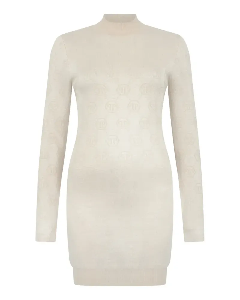 Philipp Plein Minikleid mit Monogramm - Nude Nude