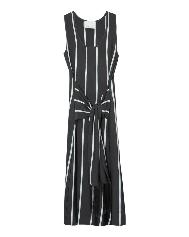 3.1 phillip lim striped tassel midi dress - Grau Grau