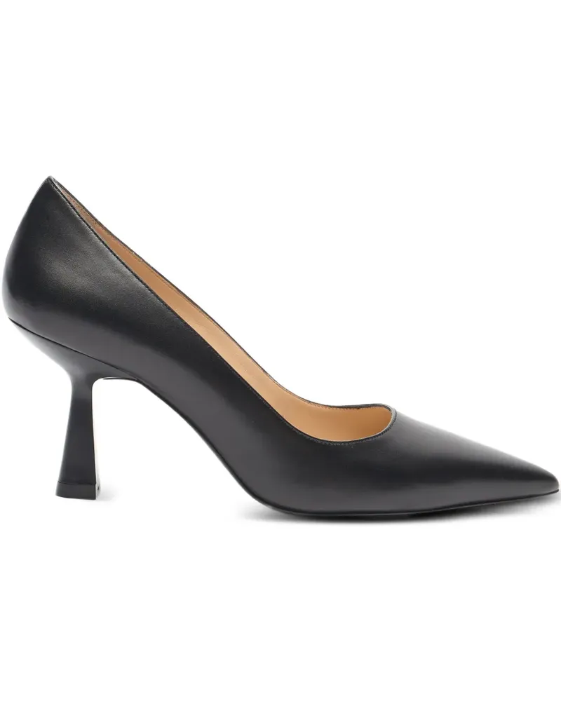 Stuart Weitzman Stuart Sculpt Pumps mit spitzer Kappe 75mm - Schwarz Schwarz