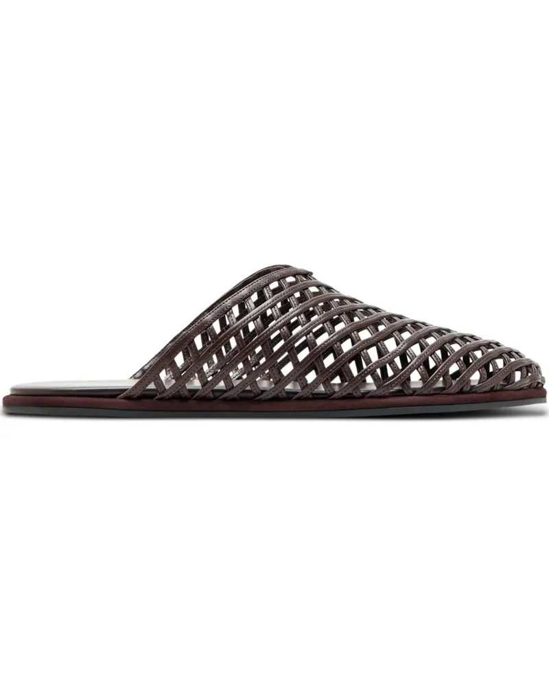 NEOUS Sandalen mit Webmuster - Braun Braun