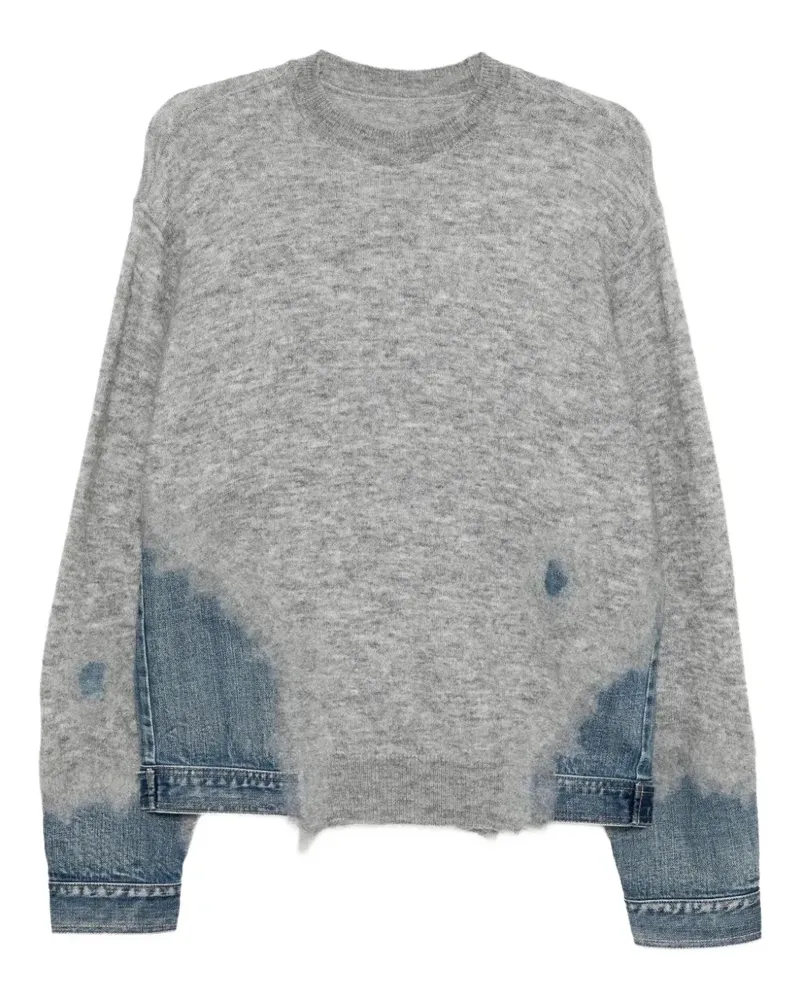 JNBY Pullover mit gestreiftem Einsatz - Grau Grau