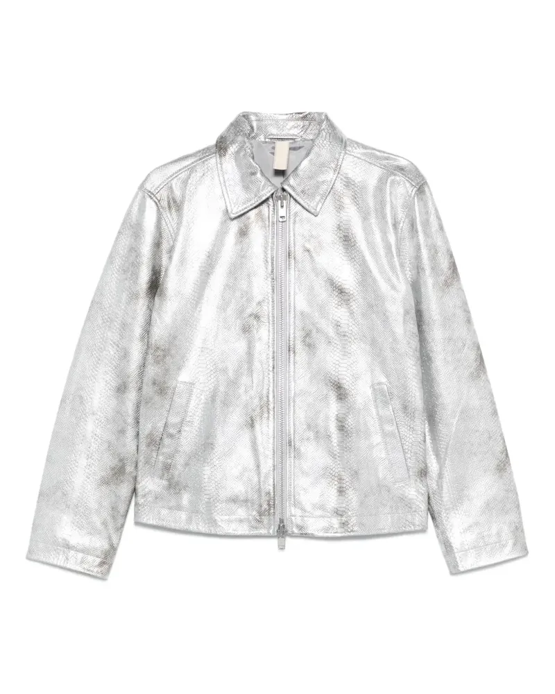Sunflower Jacke mit Schlangen-Effekt - Silber Silber