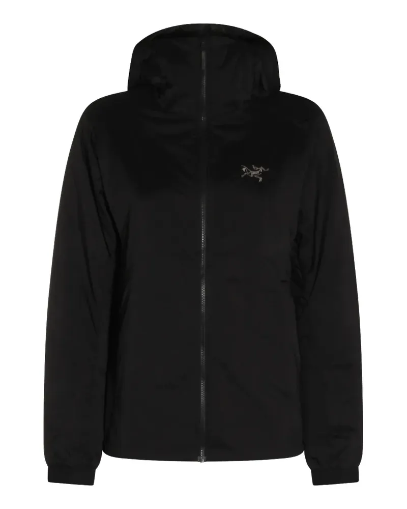 Arc'teryx logo-embroidered hooded jacket - Schwarz Schwarz