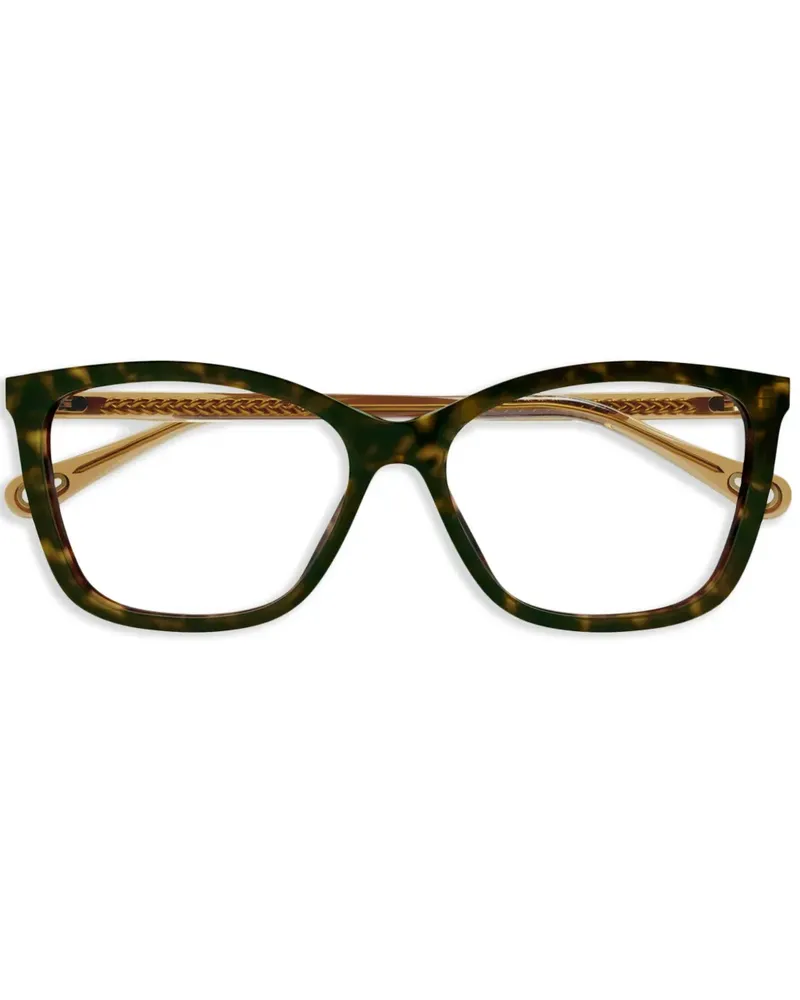 Chloé Brille mit eckigem Gestell - Braun Braun
