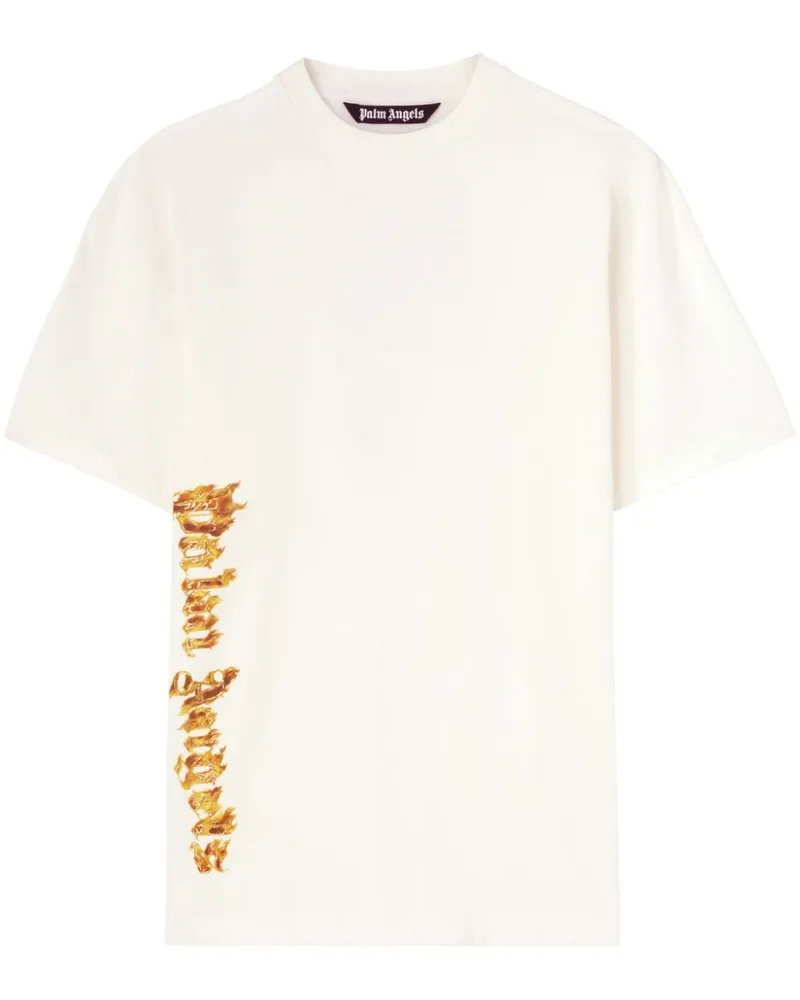 Palm Angels T-Shirt mit grafischem Print - Nude Nude