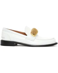 J.W.Anderson Loafer aus Leder mit Applikation Weiß