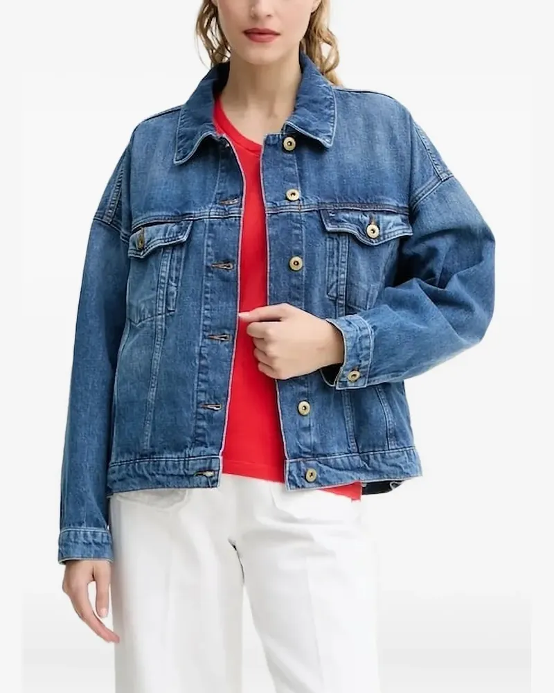 Sessùn Jeansjacke mit Knopfverschluss - Blau Blau