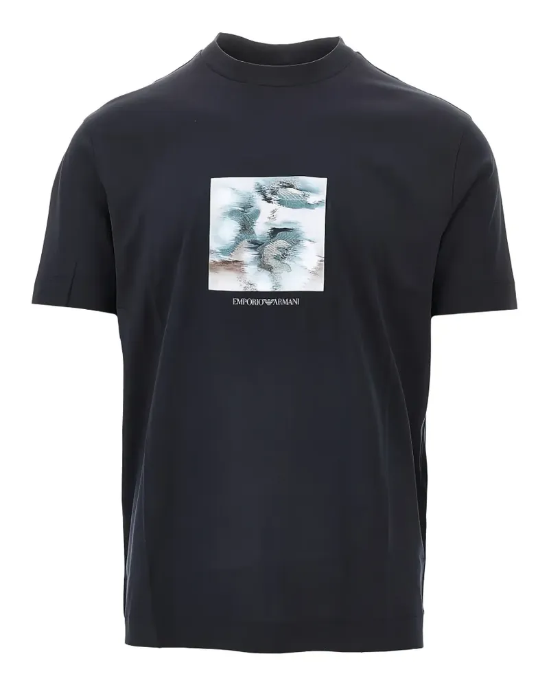 Emporio Armani graphic T-shirt - Blau Blau