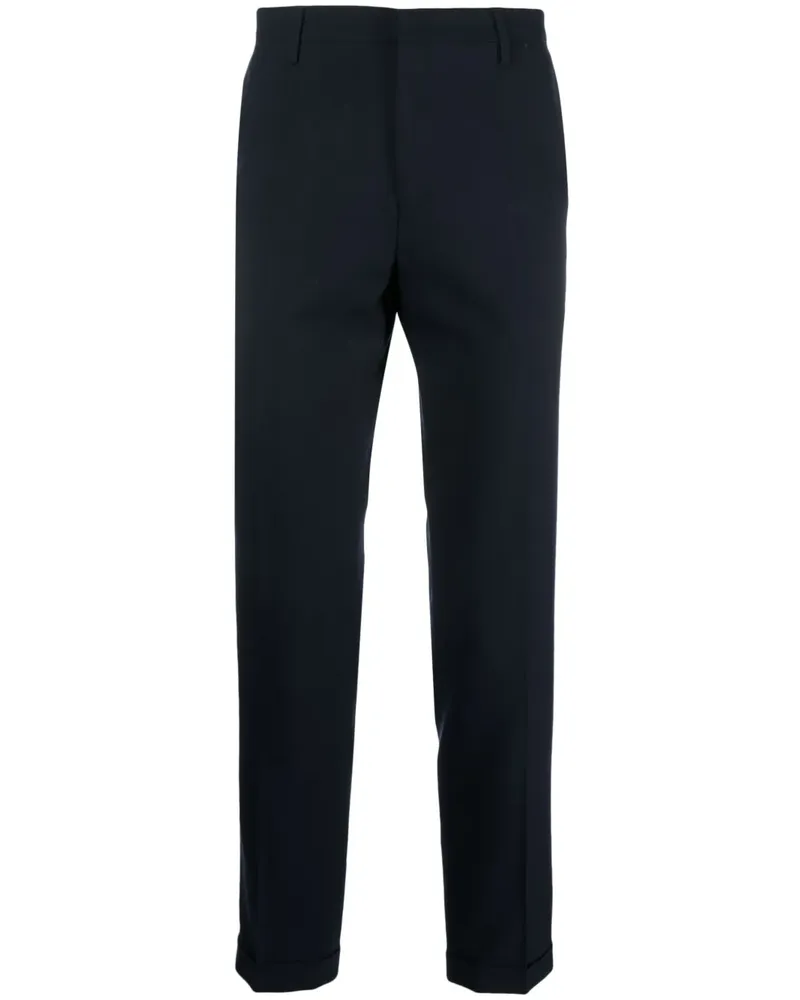 Paul Smith Halbhohe Straight-Leg-Hose - Blau Blau