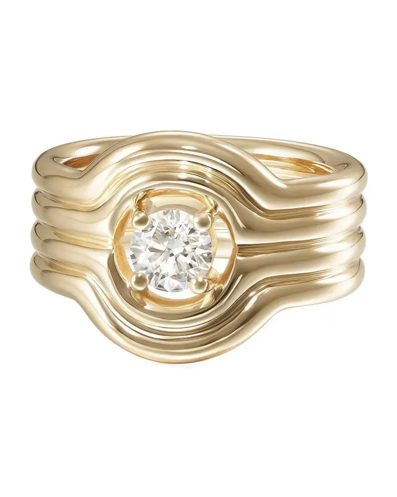 Melissa Kaye Rocky Rae Ring mit Diamanten - Gold Gold