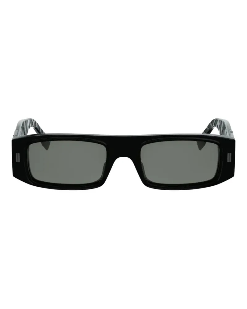 Fendi FF Squared logo-detail sunglasses - Schwarz Schwarz