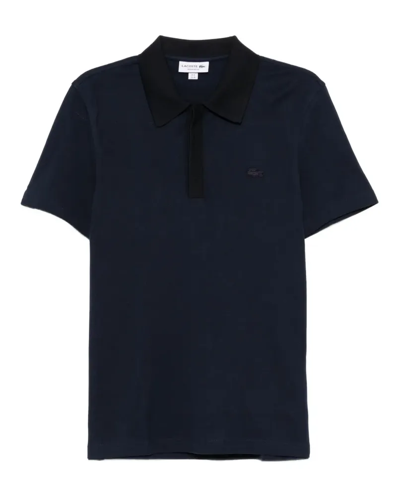 Lacoste Poloshirt mit Logo-Applikation - Blau Blau