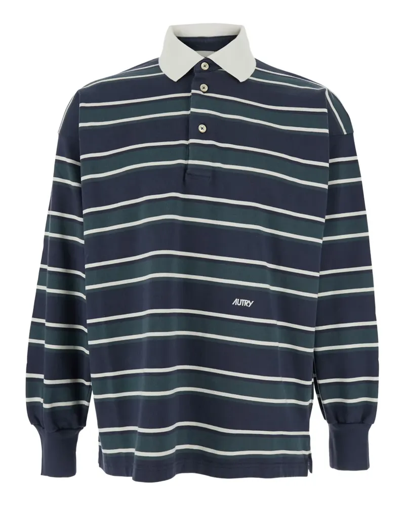 AUTRY Gestreiftes Poloshirt - Blau Blau