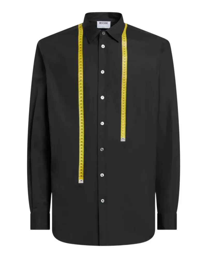 Moschino printed cotton-poplin shirt - Schwarz Schwarz