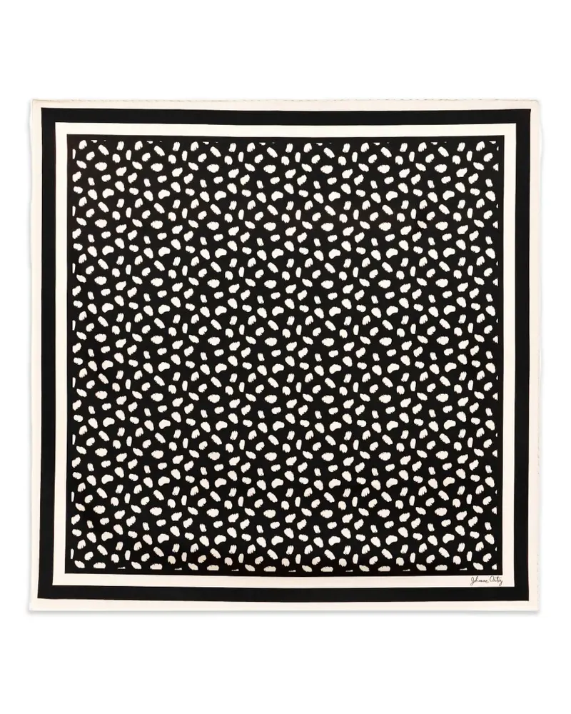 Johanna Ortiz Feline Spirit silk scarf - Schwarz Schwarz
