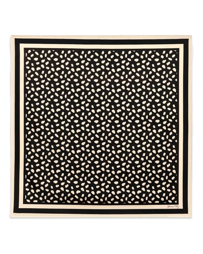 Johanna Ortiz Feline Spirit silk scarf - Schwarz Schwarz