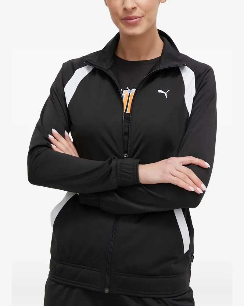 Puma logo-detail tracksuit - Schwarz Schwarz