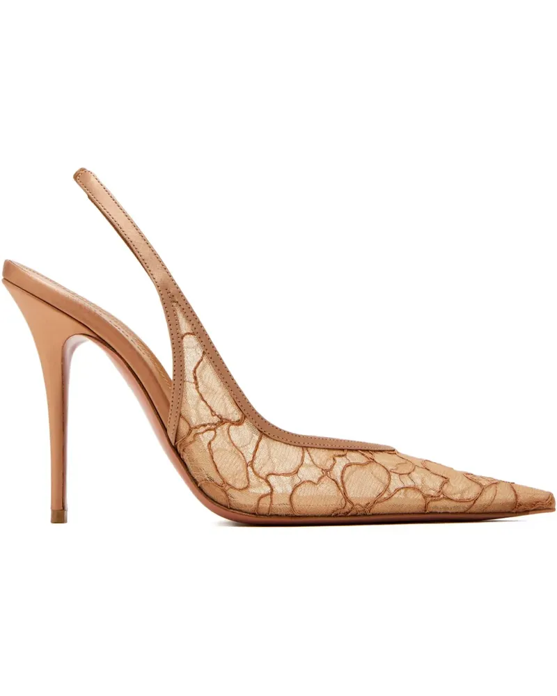 Amina Muaddi Anok Slingback-Pumps 105mm - Nude Nude