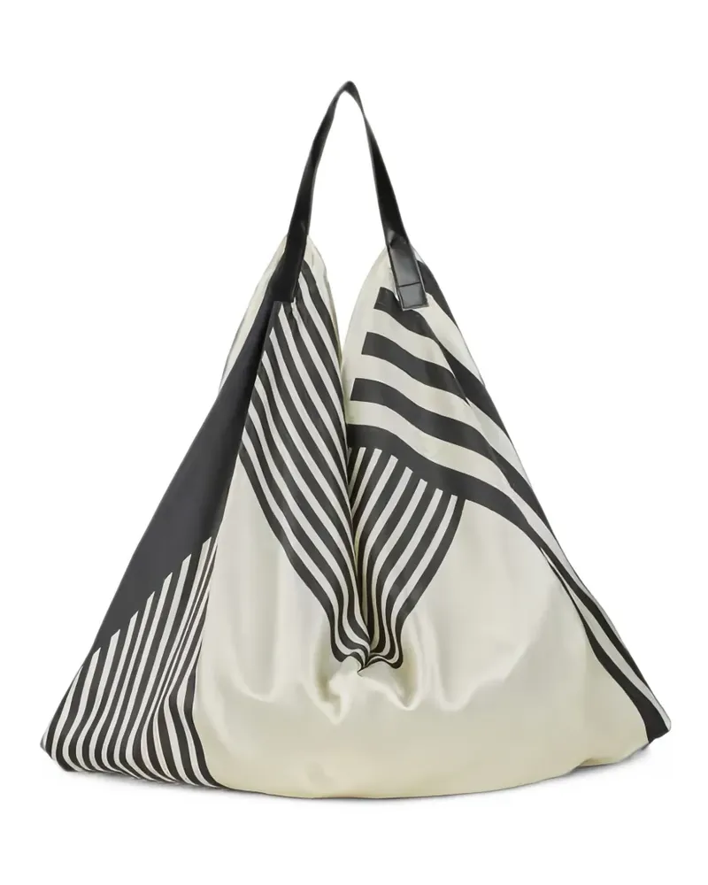 Samsøe & Samsøe Gestreifte Saelli Schultertasche - Nude Nude