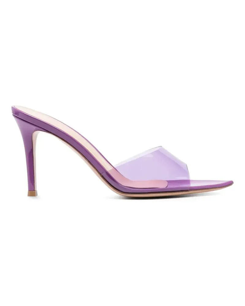 Gianvito Rossi Elle Sandalen mit transparenten Riemen - Violett Violett