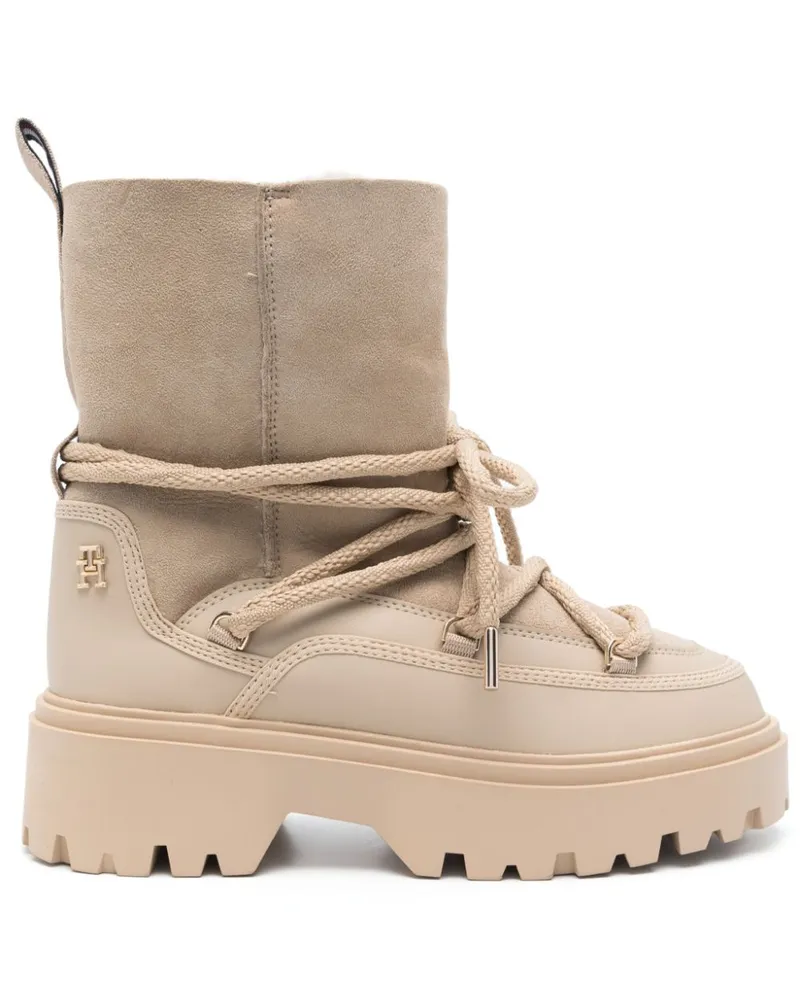 Tommy Hilfiger Schneestiefel mit Shearling - Nude Nude