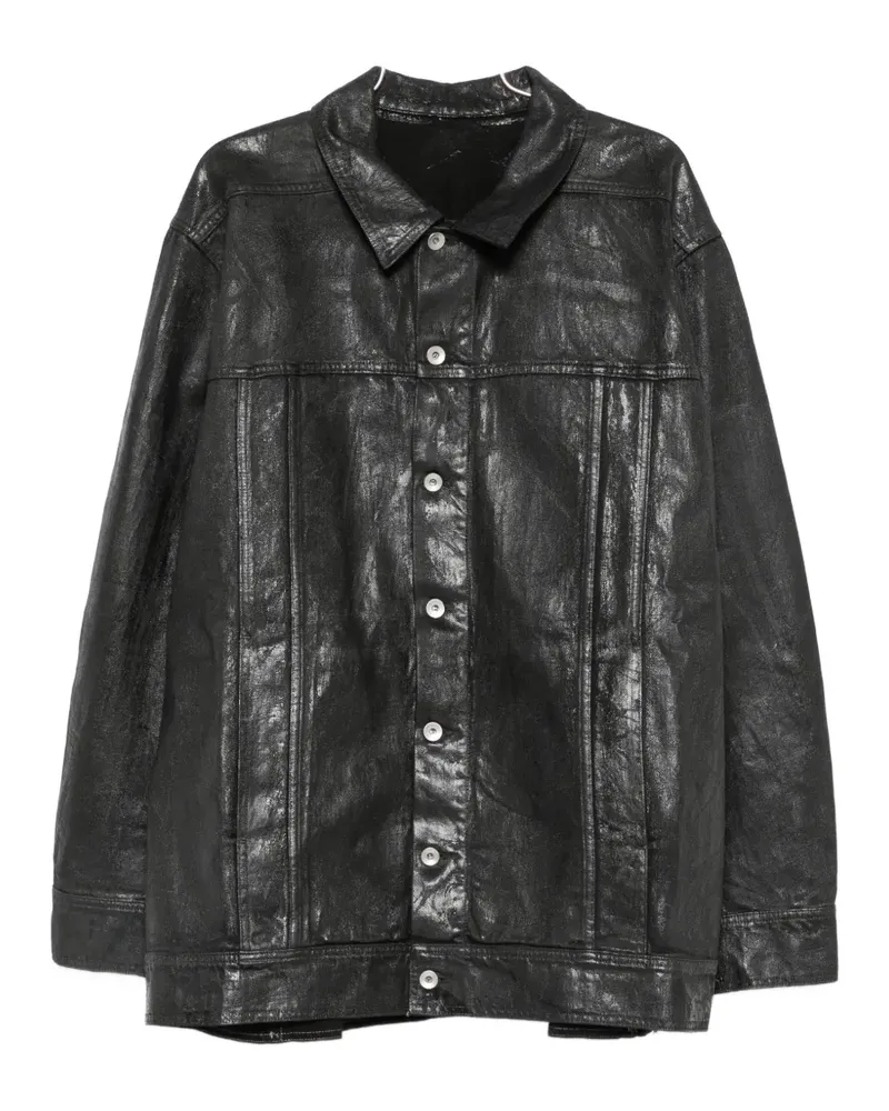 DRKSHDW by Rick Owens button-up denim jacket - Schwarz Schwarz