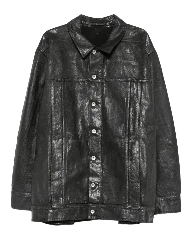 DRKSHDW by Rick Owens button-up denim jacket - Schwarz Schwarz