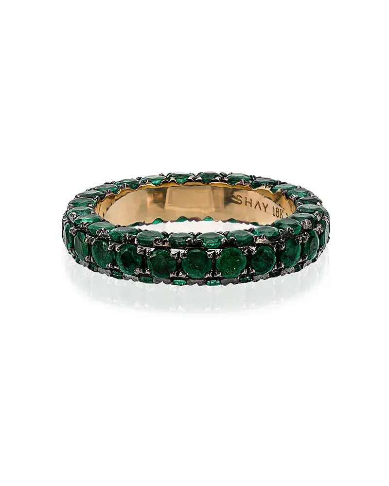 SHAY Ring mit Smaragden - Grün Grün