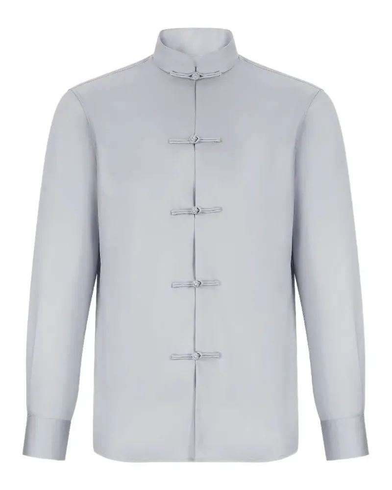 Shanghai Tang knot-button shirt - Grau Grau